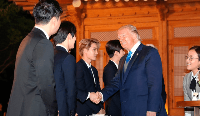 EXO y Donald Trump se conocen por primera vez y así fueron sus reacciones [VIDEO]