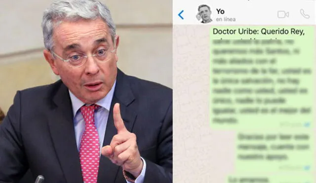 Colombia: Un detalle en WhatsApp deja en ridículo el expresidente Álvaro Uribe