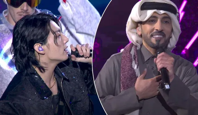 Jungkook y Fahad Al Kubaisi cantan "Dreamers", del soundtrack oficial de Qatar 2022. Foto: capturas/FIFA