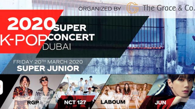 Lista de agrupaciones para el Kpop Super Concert en Dubái