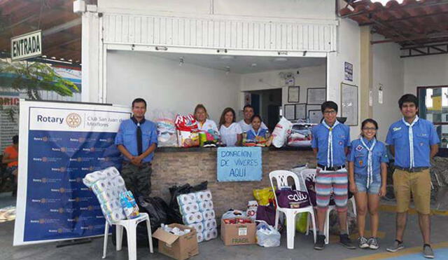 Donación de víveres y ropa para afectados por El Niño costero