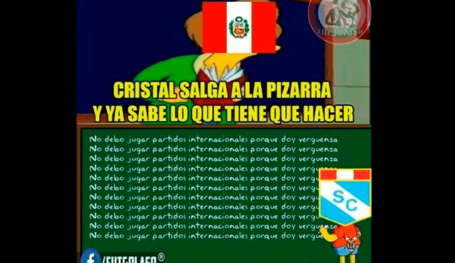 Sporting Cristal es víctima de crueles memes tras caer goleado por Barcelona SC en la fase 2 de la Copa Libertadores 2020. | Foto: Facebook