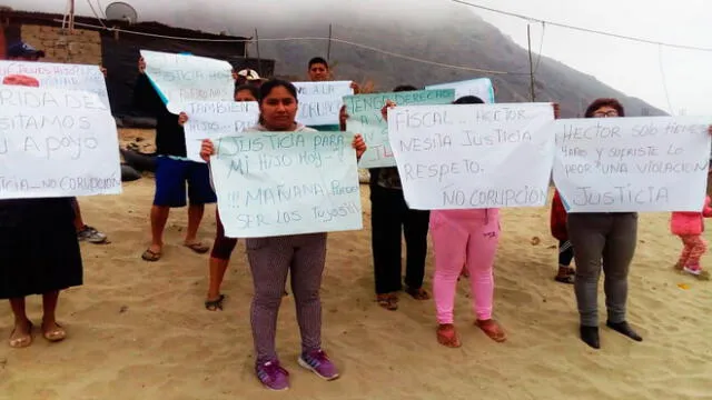 Moradores Alto Trujillo protestaron por presunta violación a niño de 3 años