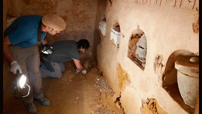 Descubren mausoleo de la época romana en vivienda de Sevilla, España. Foto: Ayuntamiento de Carmona