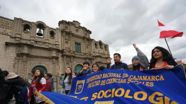 Cajamarquinos protestaron contra la corrupción en el sistema judicial [VIDEO]