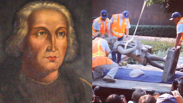 La razón por la que retiran estatua de Cristóbal Colón en Los Ángeles [VIDEO]