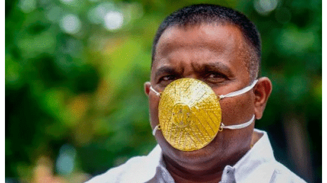 Shankar Kurhade es aficionado al oro desde pequeño. Foto: AFP.