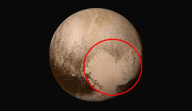 La NASA descubrió el proceso que ocurre en la región en forma de corazón de Plutón.