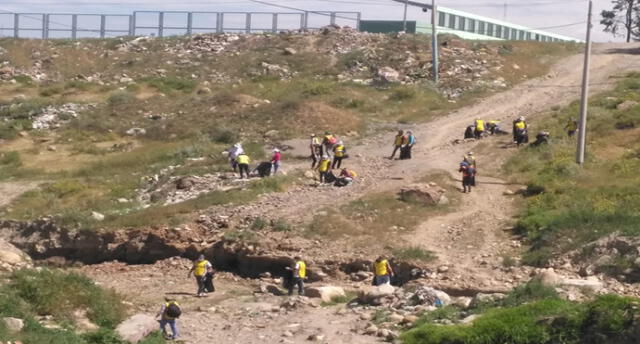 Exreclusos y sentenciados de Arequipa realizan campaña de limpieza