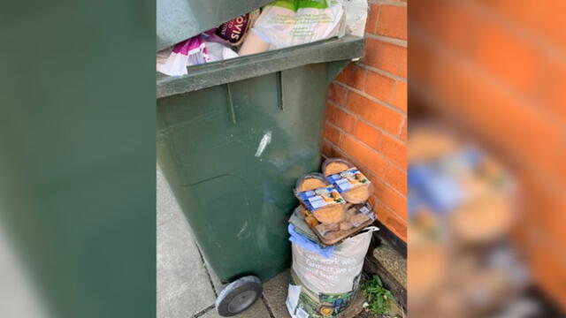 Encuentran comida en basureros tras compras masivas por el coronavirus [FOTOS]