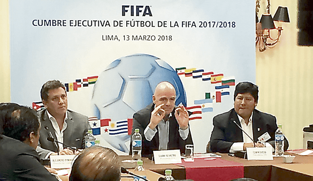 Gianni Infantino: “Perú es un país futbolero”