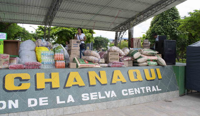 Damnificados de Pichanaqui y Perené afectados por desbordes reciben donaciones