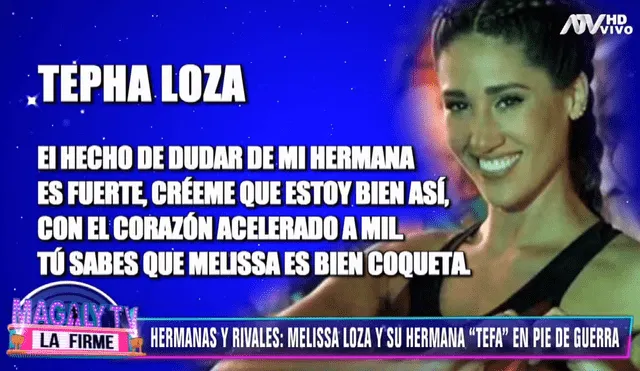 Spheffany arremete contra Melissa Loza tras afirmar que no tiene trayectoria [VIDEO]