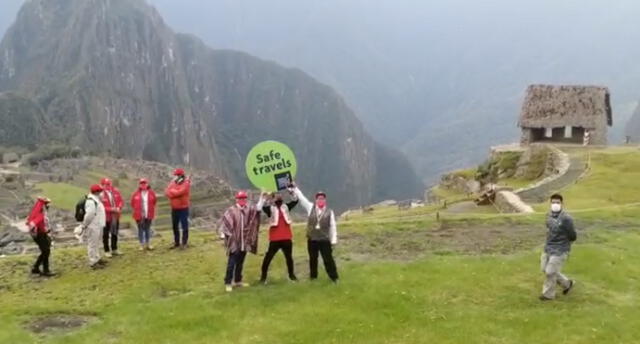 Ceremonia se realizó en la ciudadela de Machupicchu en Cusco. Foto: Captura video.