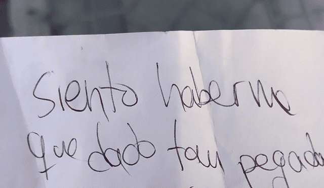 Una persona desconocida le dejó un curioso mensaje a un joven en su automóvil. Foto: Twitter