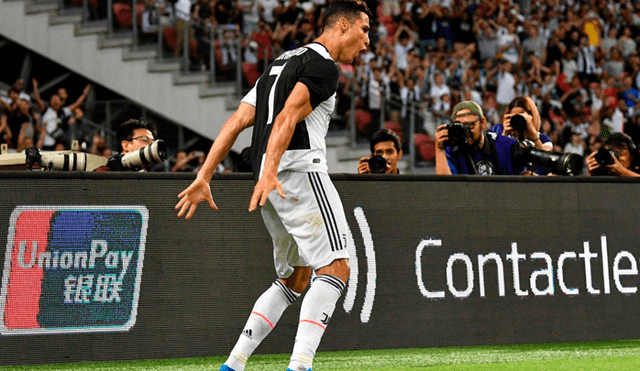 Juventus vs. Inter de Milan: Cristiano Ronaldo pone el 1-1 con espléndido tiro libre  [VIDEO]