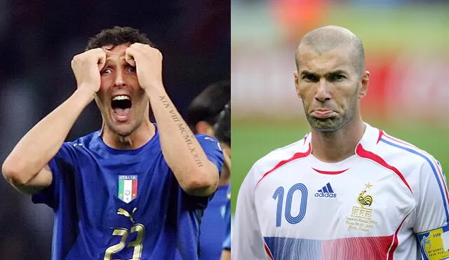 Marco Materazzi reveló que le dijo a Zinedine Zidane en el Mundial de Alemania 2006. Foto: AFP