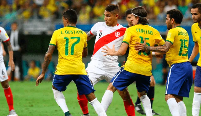Seleccion peruana: Paolo Guerrero y su mala racha ante Brasil.