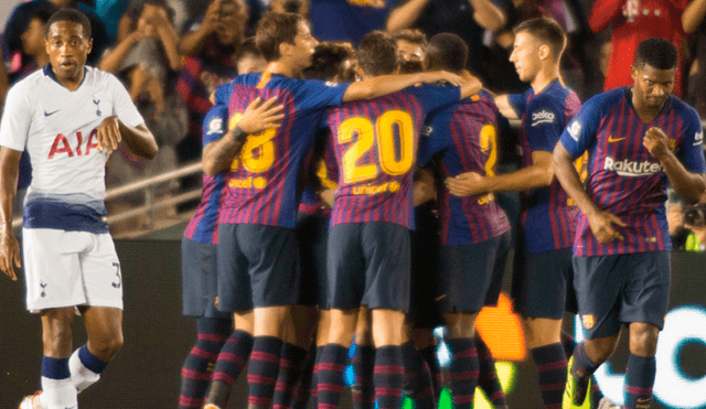 Barcelona se impuso a Tottenham por penales (5-3) en la International Champions Cup