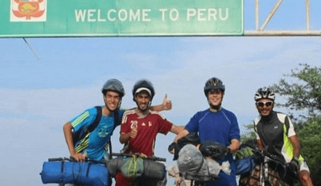 Cuatro venezolanos llegaron a Perú en bicicleta 