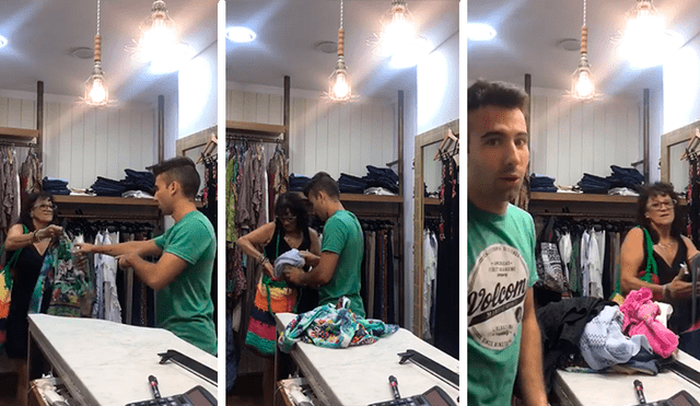 Facebook viral: dueño de tienda descubre a señora robando y esta implora por no ir a la comisaría [VIDEO]