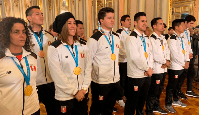 Medallistas reciben homenaje en Palacio a cargo de Martín Vizcarra: Foto: Presidencia