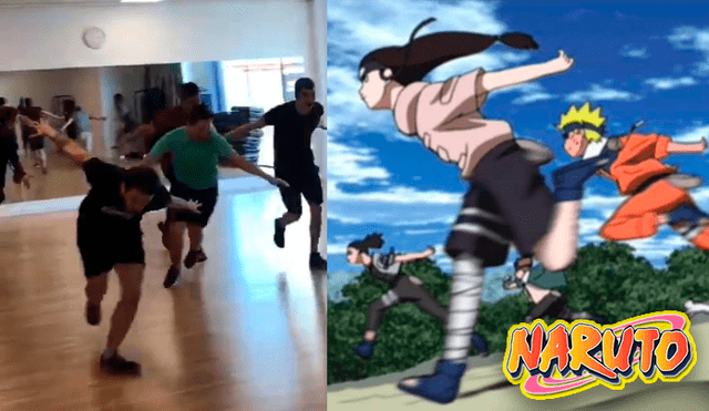 Twitter viral: captan a jóvenes realizando pasos de Naruto en un gimnasio [VIDEO]