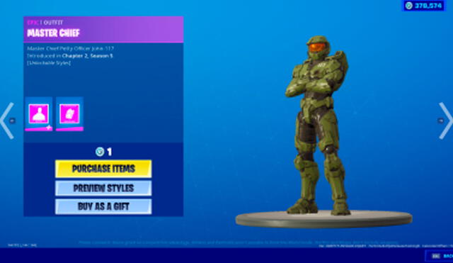 Fortnite podría estar detrás de los personajes más representativos de cada marca y Master Chief de Halo sería uno de ellos. Foto: Twitter