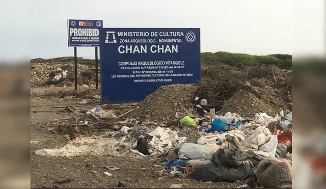 Trujillo: Zona intangible de Chan Chan luce llena de basura