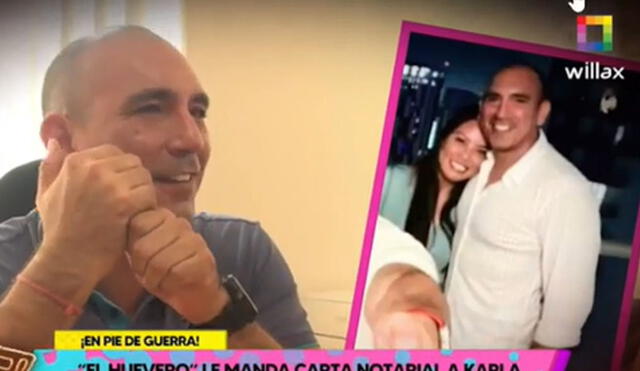 Rafael Fernández estuvo casado con Karla Tarazona por casi dos años. Foto: captura Willax TV