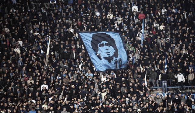 Maradona sacó campeón de Italia al Napoli en dos ocasiones. Foto: AFP