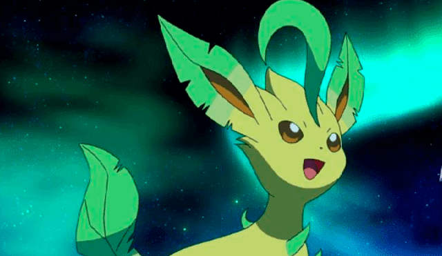 El actual aspecto de Leafeon en el anime y videojuegos de Pokémon