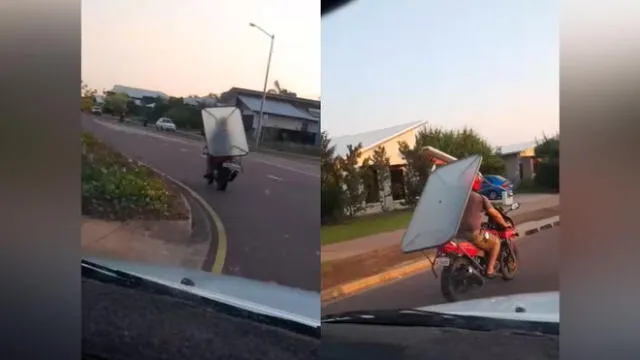 YouTube: motociclista no quiso pagar por mudanza y lo captan en divertida escena [VIDEO]