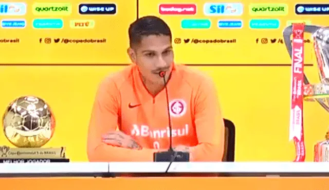 Paolo Guerrero será de la partida con el Inter de Porto Alegre en la final de Copa Brasil contra el Atlético Paranaense en el estadio 'Beira-Rio'.