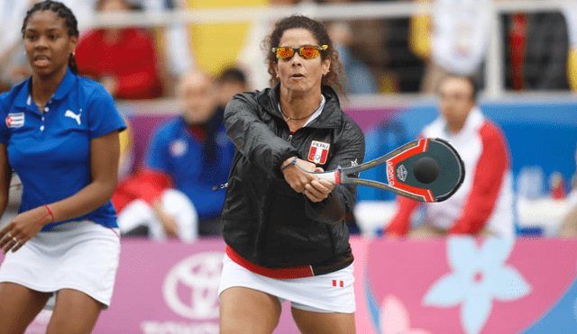 Perú sumó su novena medalla de oro en los Juegos Panamericanos Lima 2019 gracias a la victoria de Claudia Suárez en paleta frontón. (FOTO: Rodolfo Huamán).
