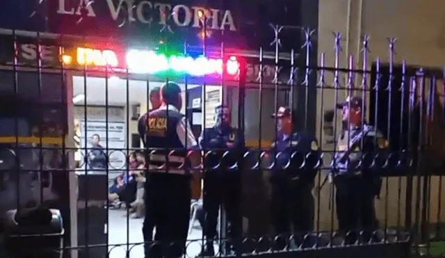 Los detenidos fueron trasladados hasta la carceleta de la comisaría de La Victoria. Foto: captura de video/ ABC Norte