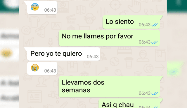 Vía WhatsApp: peruana termina su relación al enterarse que su novio apoya al fujimorismo [FOTOS]
