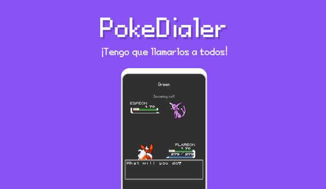 Los combates Pokémon llegan a las llamadas de tu celular. | Foto: PokeDialer