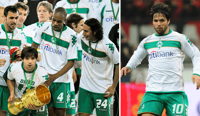 Claudio Pizarro recibió elogios de Diego, excompañero en Werder Bremen. Foto: AFP