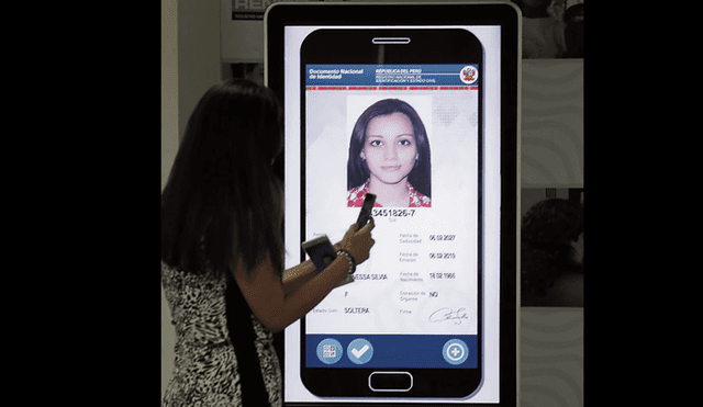 Registro Nacional de Identificación y Estado Civil lanza documento electrónico móvil. Foto: Reniec