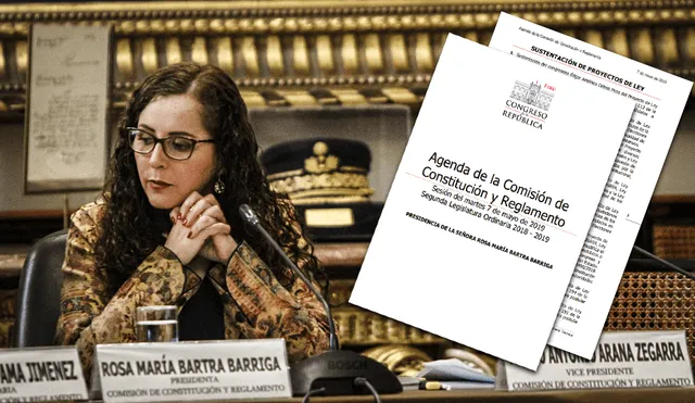 Rosa Bartra insiste en postergar debate sobre la inmunidad parlamentaria