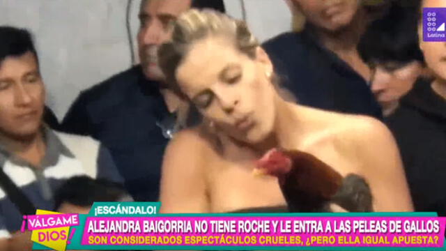 Alejandra Baigorria no se calla y defiende su aparición en pelea de gallos