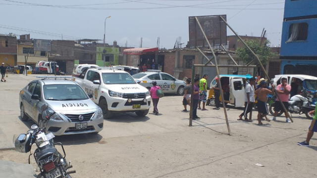 La Policía cercó el perímetro.