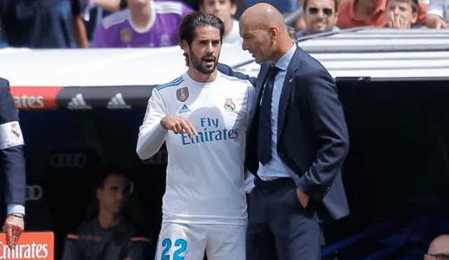 Zidane se refiere a la suplencia de Isco en el Real Madrid