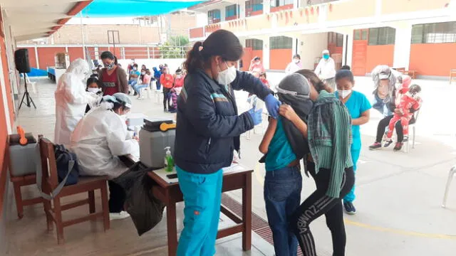 Campaña de vacunación en Pacora