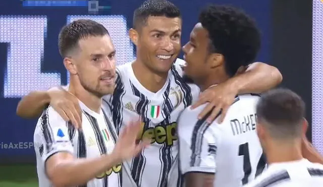 Cristiano Ronaldo anotó su primer gol de la temporada con la Juventus en la Serie A. Foto: ESPN