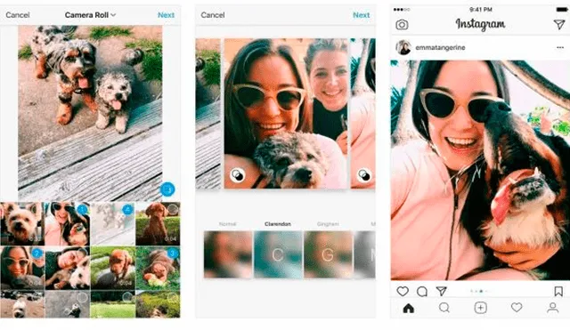Instagram ahora permite elegir formatos de paisaje y retrato al subir fotos múltiples