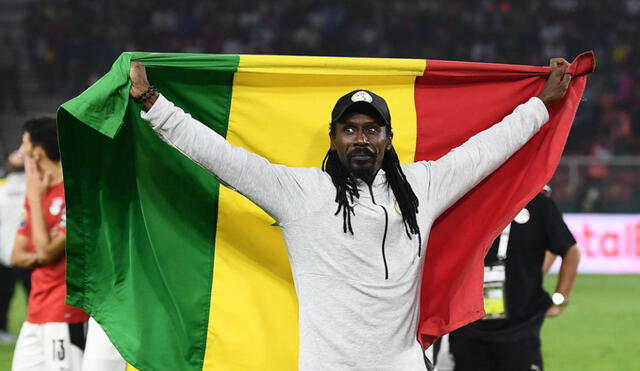 La final de la Copa Africana de Naciones tuvo una particularidad, reivindicar en el puesto a Aliou Cissé. Foto: Football Senegal Twitter