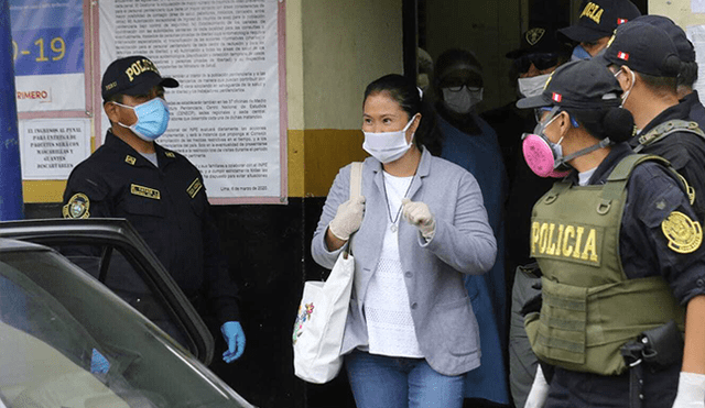 Keiko Fujimori ayer se realizó una prueba molecular para descartar contagio.