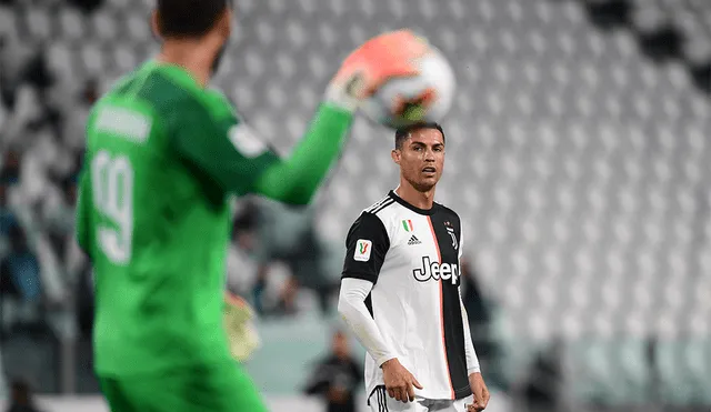 Juventus y AC Milan se enfrentaron por las semifinales de la Copa Italia y Cristiano Ronaldo falló un penal. | Foto: AFP